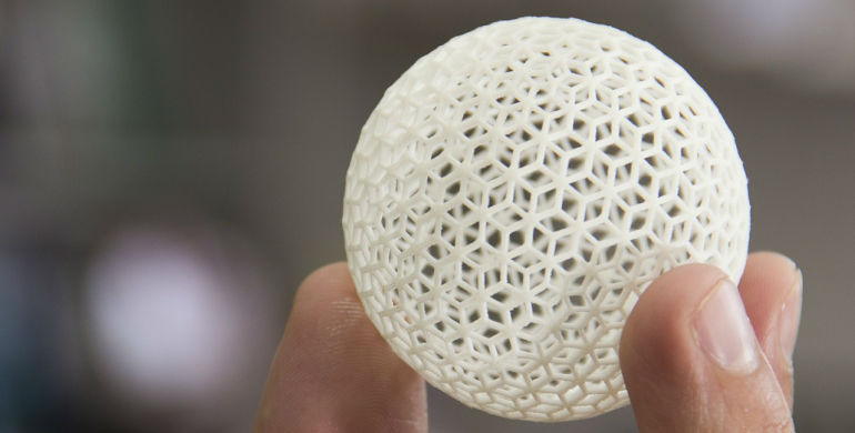 Complex Geometric Ball Made With A 3d Printer