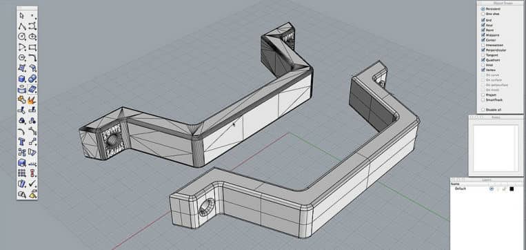 Computer Aided Design (CAD) Designing A Part For A 3D Printer