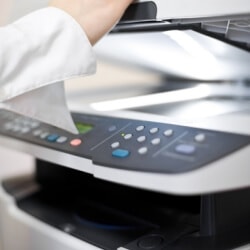 Multifunction inkjet printer with scanner