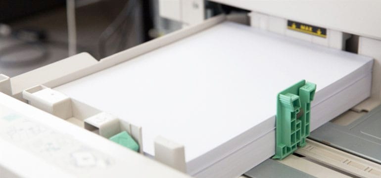 Paper Tray On Multifunction Printer