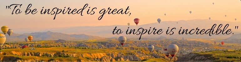 To be inspired is great